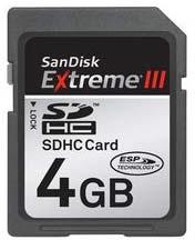 Sandisk SDHC Card Extreme III 4GB - www.mobilhouse.cz