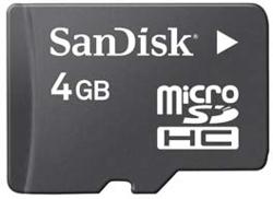 Sandisk microSDHC 4GB - www.mobilhouse.cz